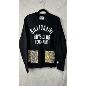 Billionaire Boys Club Heart & Mind Sweater BBC Sweat Shirt Camouflage Pocket